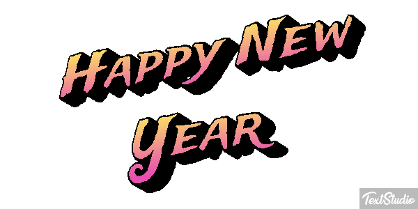 Happy New Year Efekt tekstowy