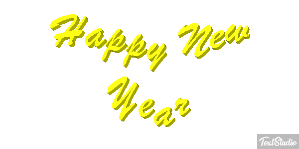 Happy New Year Efekt tekstowy