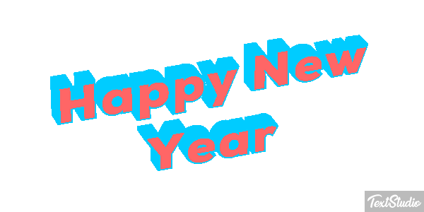 Happy New Year Efekt tekstowy