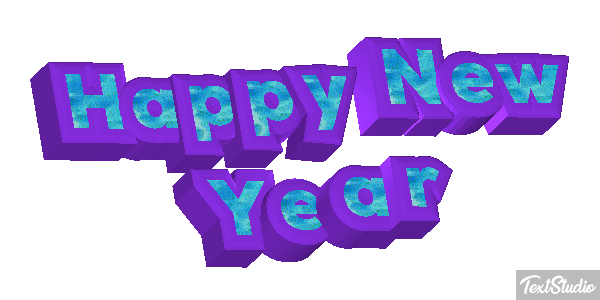 Happy New Year Efekt tekstowy