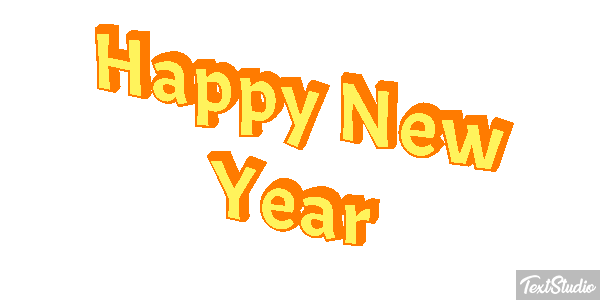 Happy New Year Efekt tekstowy