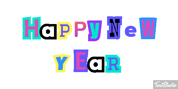 Happy New Year Efekt tekstowy