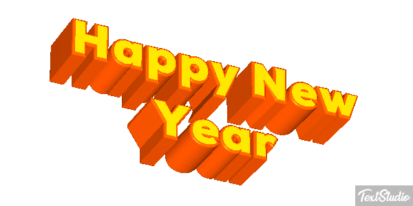 Happy New Year Efekt tekstowy