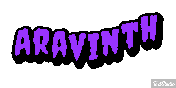 Aravinth Text effect