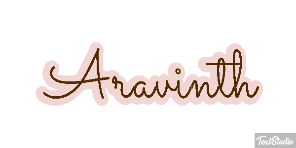 Aravinth Text effect