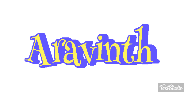 Aravinth Text effect