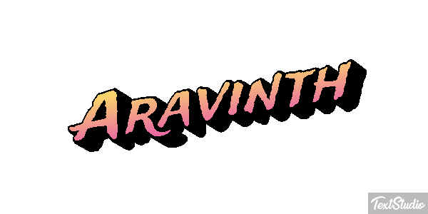 Aravinth Text effect