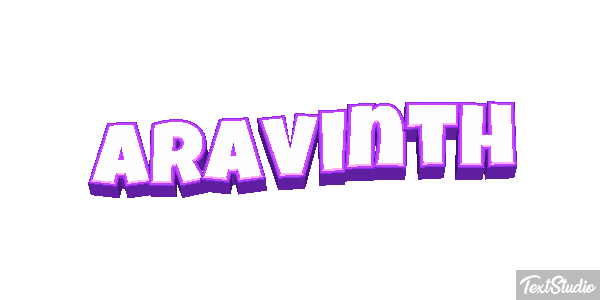Aravinth Text effect