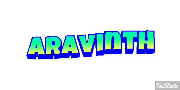 Aravinth Text effect