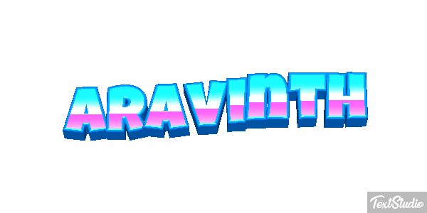 Aravinth Text effect