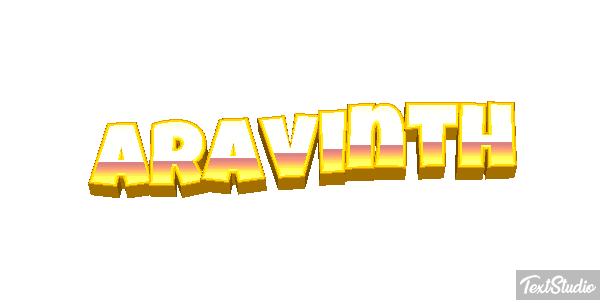 Aravinth Text effect