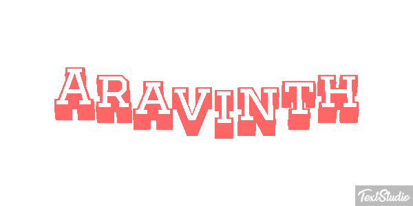 Aravinth Text effect