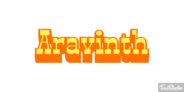 Aravinth Text effect