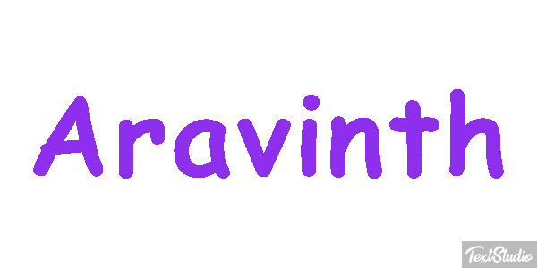 Aravinth Text effect