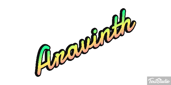 Aravinth Text effect