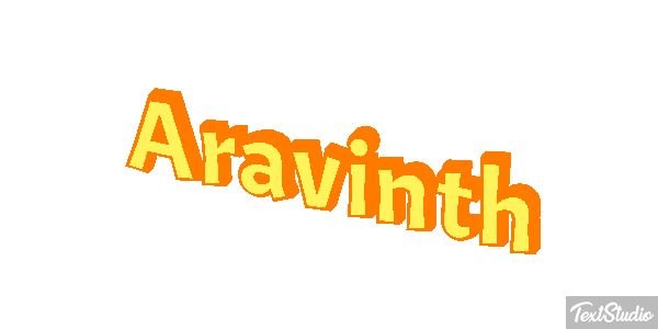 Aravinth Text effect