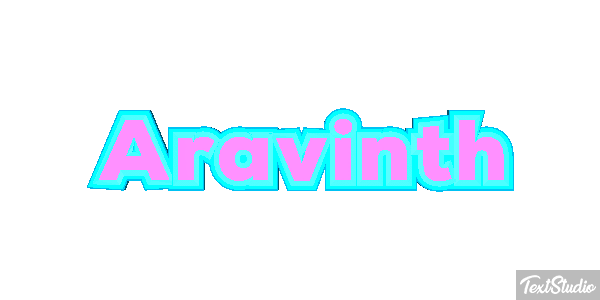 Aravinth Text effect