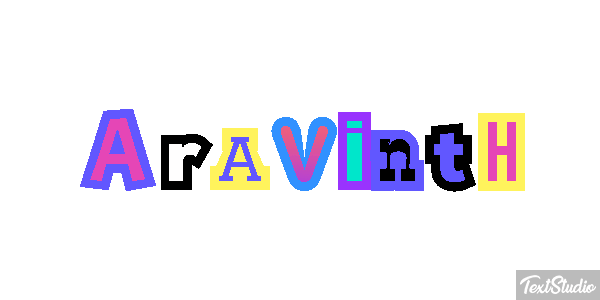 Aravinth Text effect