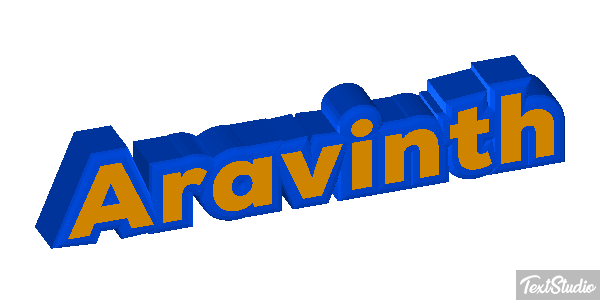 Aravinth Text effect