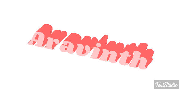 Aravinth Text effect