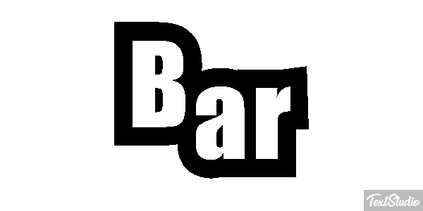 Bar Text effect