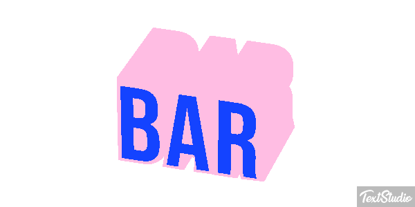 Bar Text effect