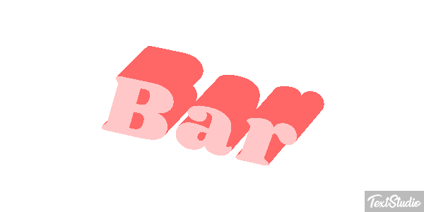 Bar Text effect