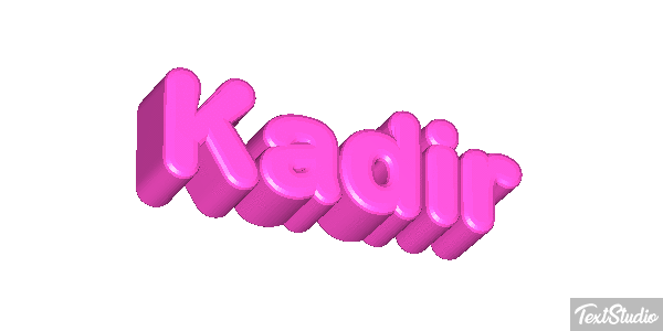Kadir Tekst effect