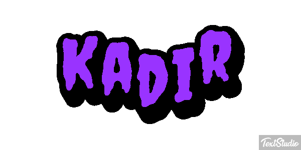 Kadir Tekst effect