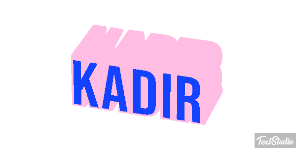 Kadir Tekst effect
