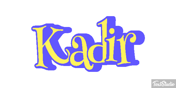 Kadir Tekst effect