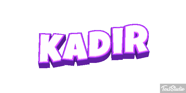 Kadir Tekst effect