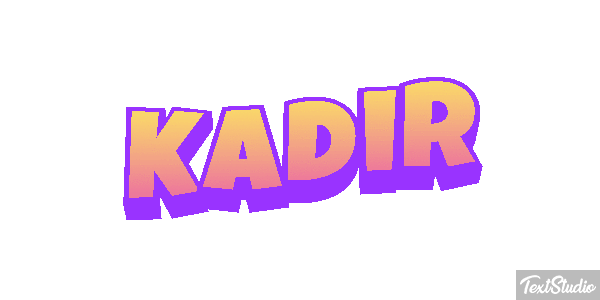 Kadir Tekst effect