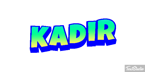 Kadir Tekst effect