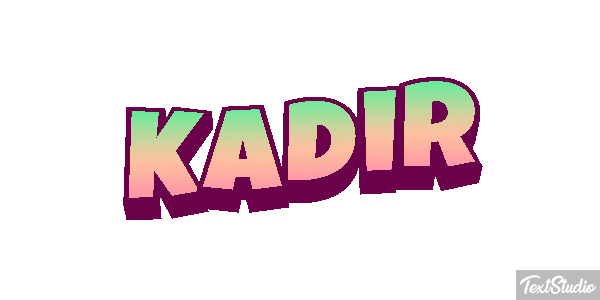 Kadir Tekst effect