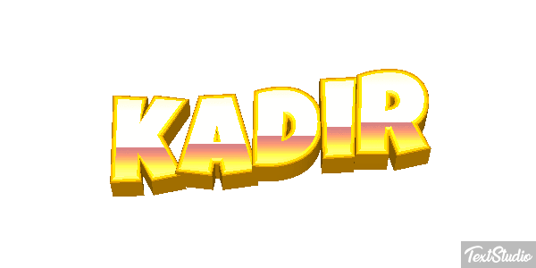 Kadir Tekst effect
