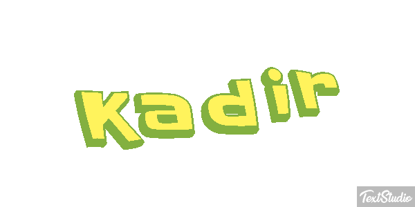 Kadir Tekst effect