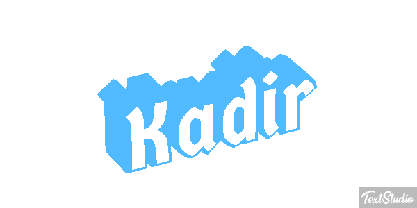 Kadir Tekst effect