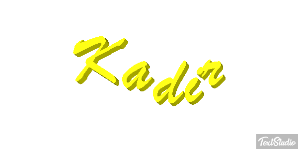 Kadir Tekst effect