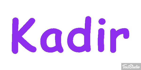 Kadir Tekst effect