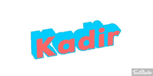 Kadir Tekst effect