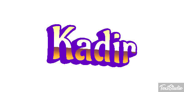 Kadir Tekst effect