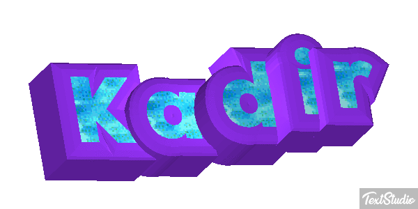 Kadir Tekst effect