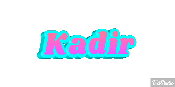 Kadir Tekst effect
