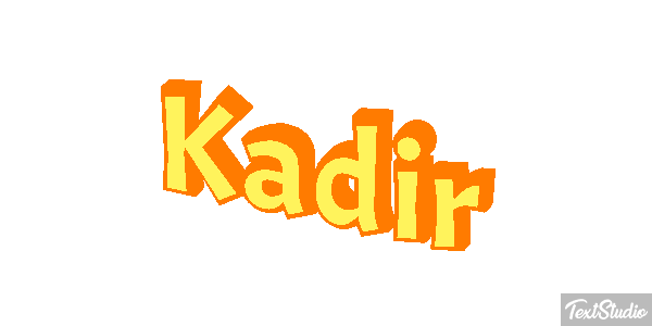 Kadir Tekst effect