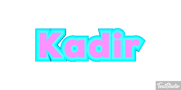 Kadir Tekst effect