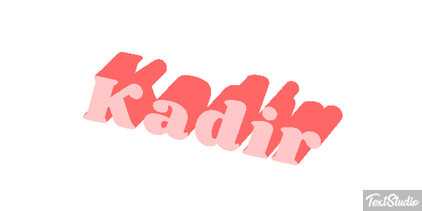 Kadir Tekst effect