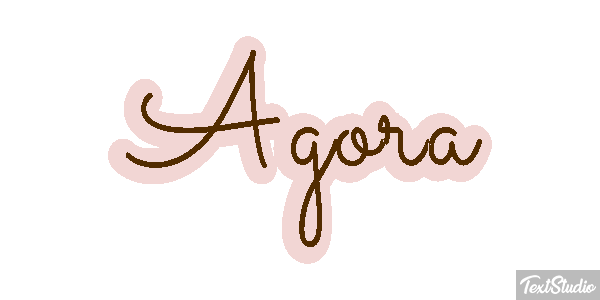 Agora Efecto de texto