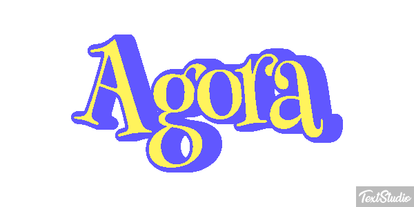 Agora Efecto de texto