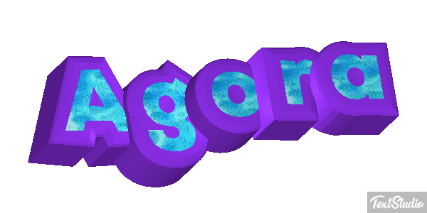 Agora Efecto de texto